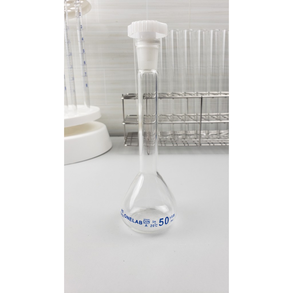 BÌNH ĐỊNH MỨC TRẮNG  10ml, 25ml, 50ml, 100ml, 250ml, 500ml, 1000ml Volumetric Flasks