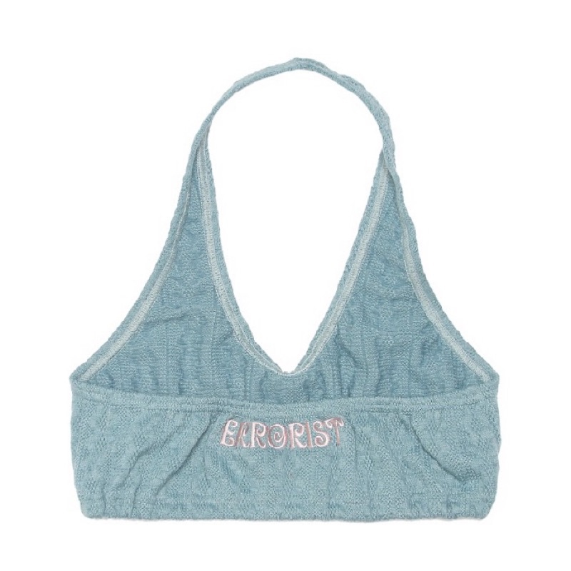 Áo ERRORIST yếm lowback hồng/xanh