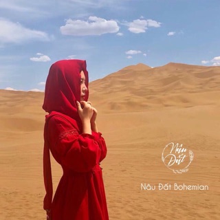 Set Váy Boho kèm khăn choàng ( hình thật )