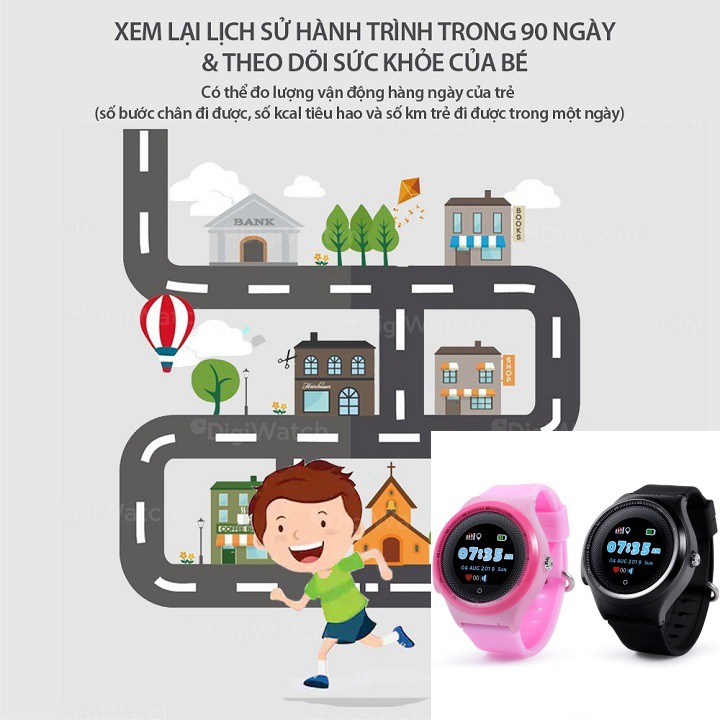 Đồng hồ định vị trẻ em Wonlex KT06 – CHÍNH HÃNG – Kháng nước IP67 – Định vị Wifi/Lbs/Gps/Apgs –Tiếng Việt–Bảo hành 1 năm