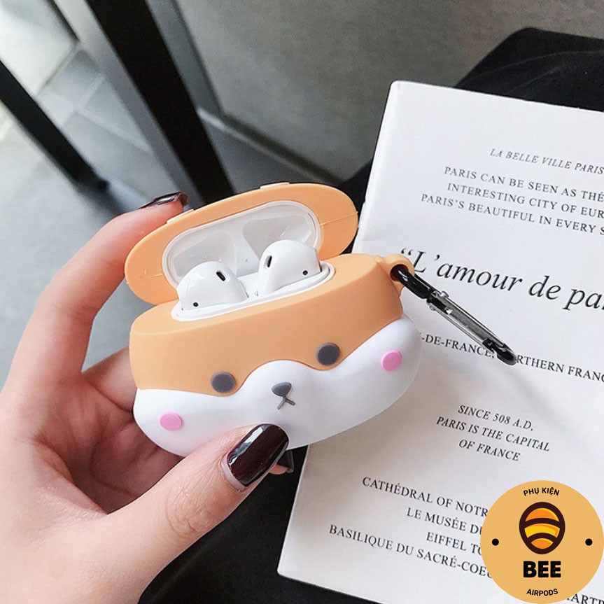 [Hàng Mới Về] Case Airpod 1 2 Pro Vỏ Bao Đựng Tai Nghe Airpod Hình Chó Corgi Siêu Cute BEE SHOP