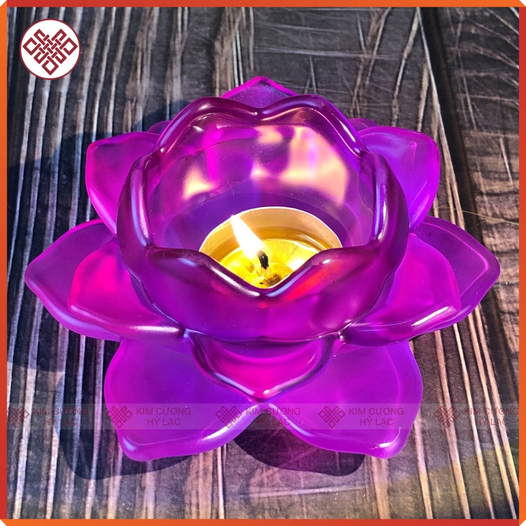 Chân Đèn [Kim Cương Hỷ Lạc] Hoa Sen Đựng Nến