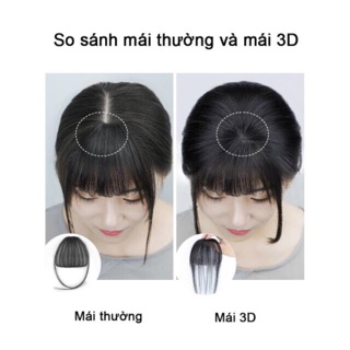 Tóc mái thưa 3D có thể cột cao M012