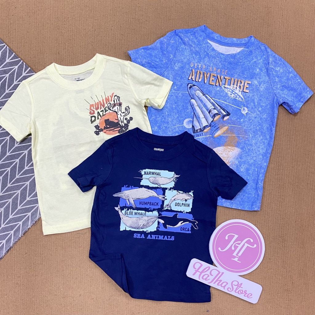 (8-19kg) Áo thun 0SHK0SH tay ngắn cho bé trai