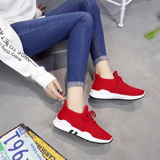 Giày đỏ đen đôn đế