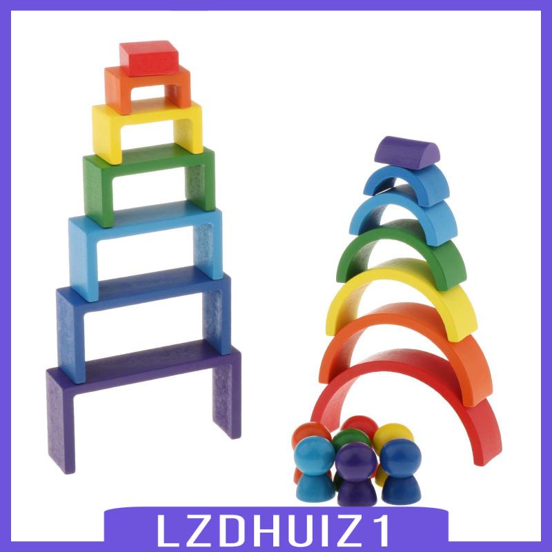 Khối xếp chồng cầu vồng Quà tặng đồ chơi phát triển