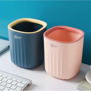 Thùng rác để bàn nắp vòng