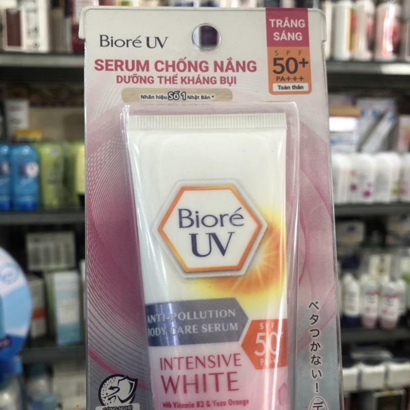 Serum chống nắng dưỡng thể kháng bụi Bioré UV SPF 50/PA+++ 50ml