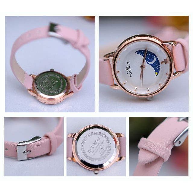 Đồng hồ nữ DOUKOU 66993 dây da mặt tròn Bán lẻ giá sỉ
