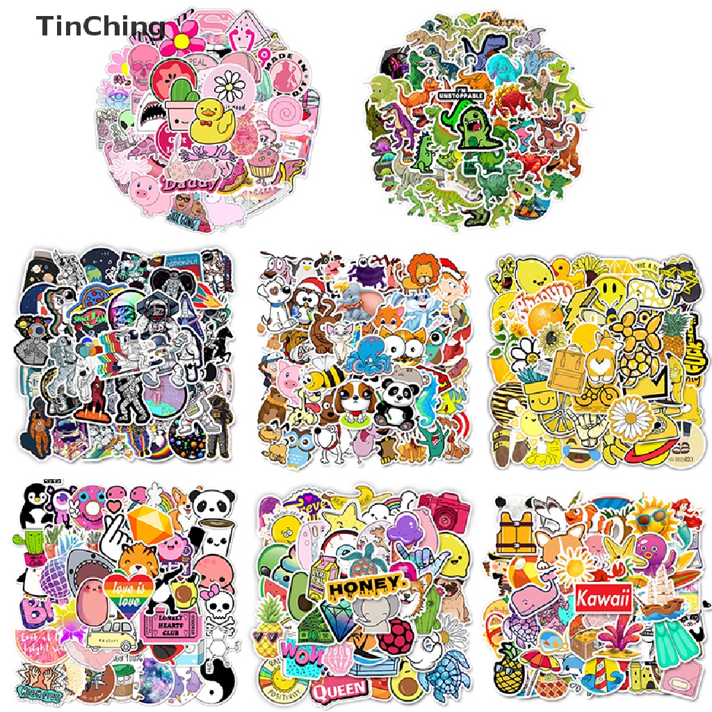 Bộ 50 Miếng Dán Anime Trang Trí Ván Trượt / Va Li / Va Li