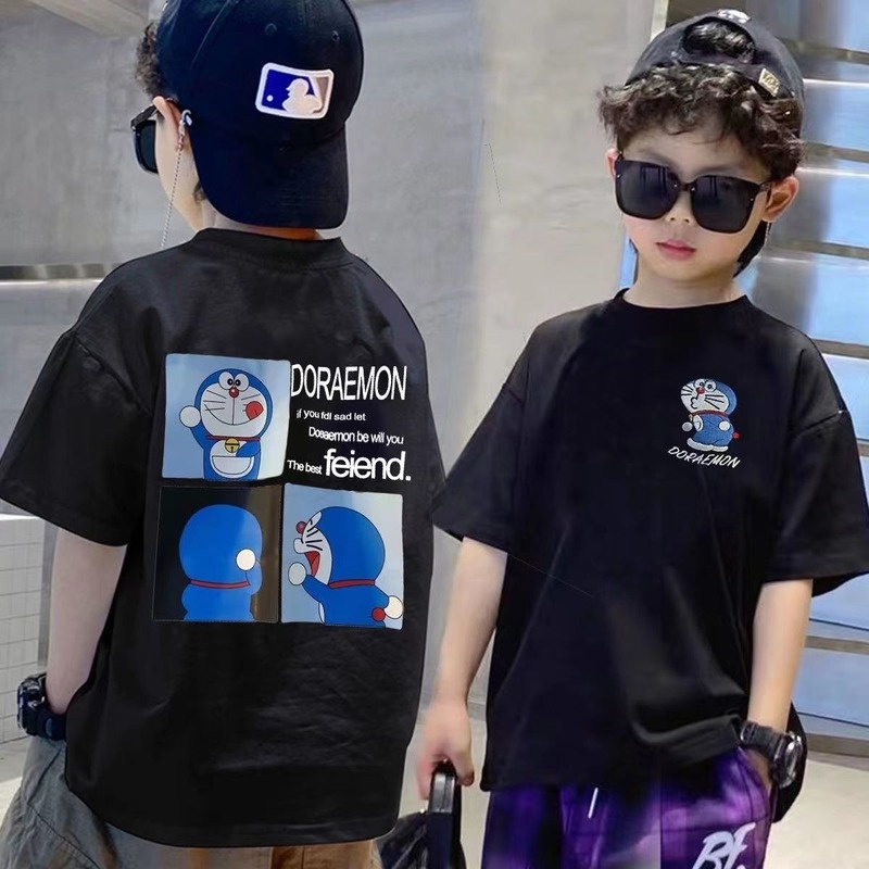 Áo Thun Cotton Tay Lửng Dáng Rộng Thời Trang Mùa Hè Mới 2022 Dành Cho Bé Trai