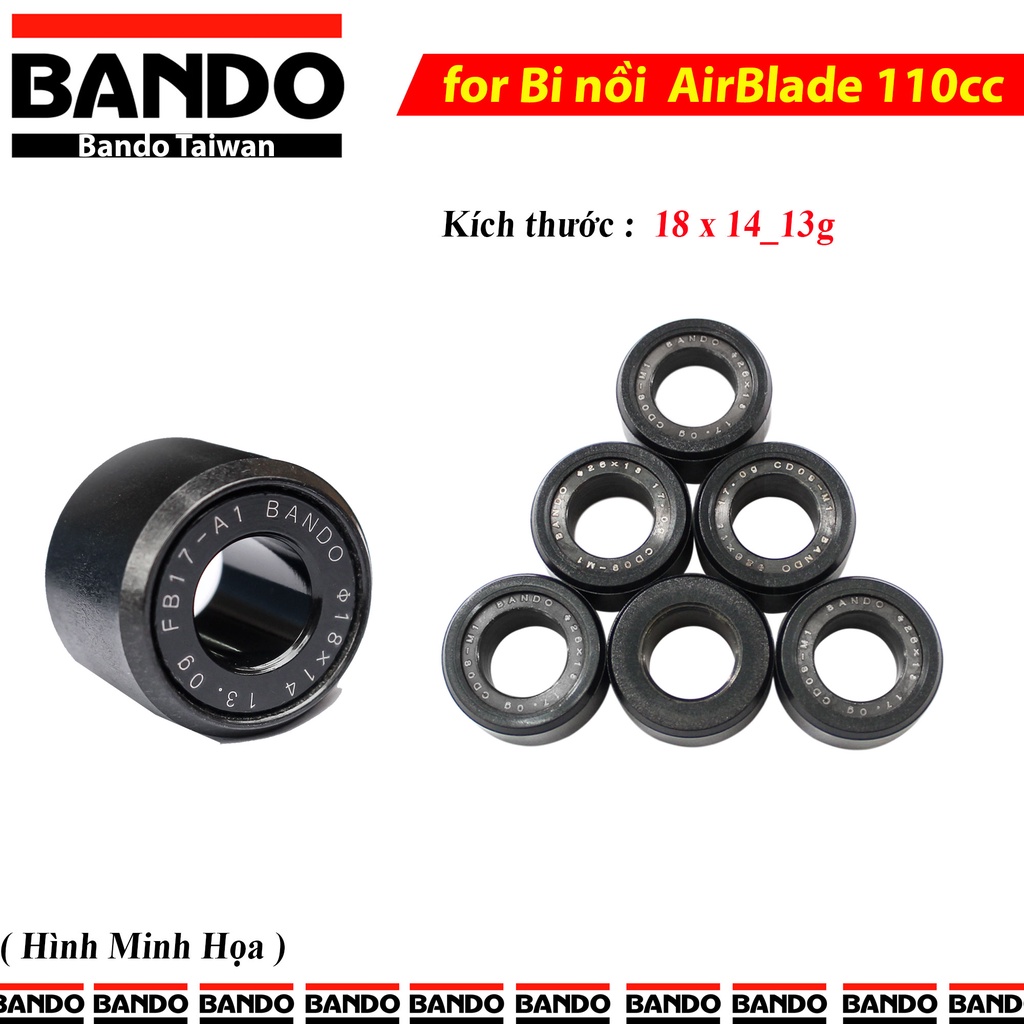 Bi nồi Bando Độ Honda AirBlade 110cc, Vision, SCR, Atila, Click 110