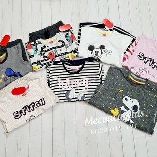 [2-4y] Bộ cotton cộc tay bé gái/bé trai Muji xuất dư xịn