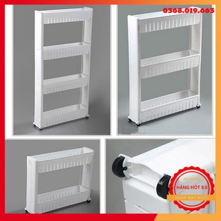 Kệ để đồ 3 tầng có bánh xe