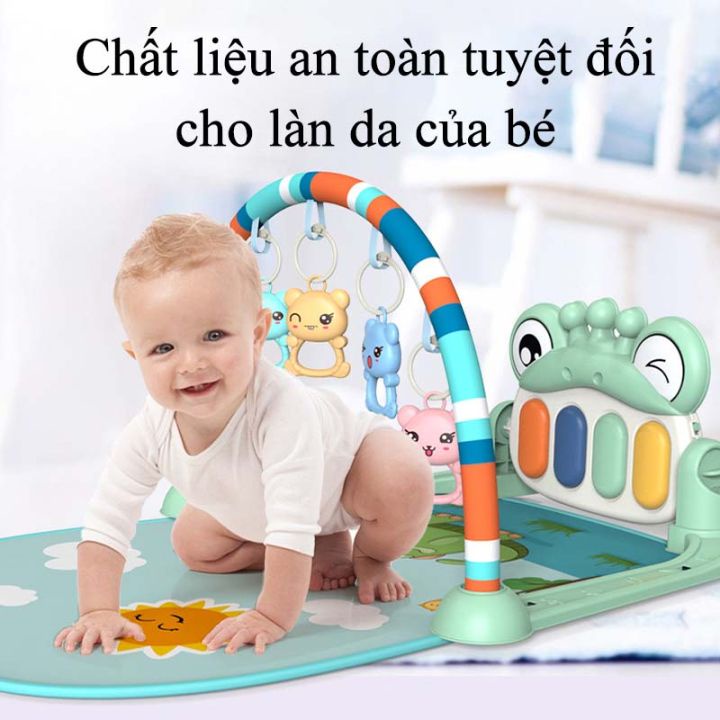 Thảm Nhạc Cho Bé Cao Cấp Litte Baby Hình Thú Ngộ Nghĩnh, Đồ Chơi Cho Trẻ Từ Sơ Sinh, Kích Thích Thị Giác Và Trí Não