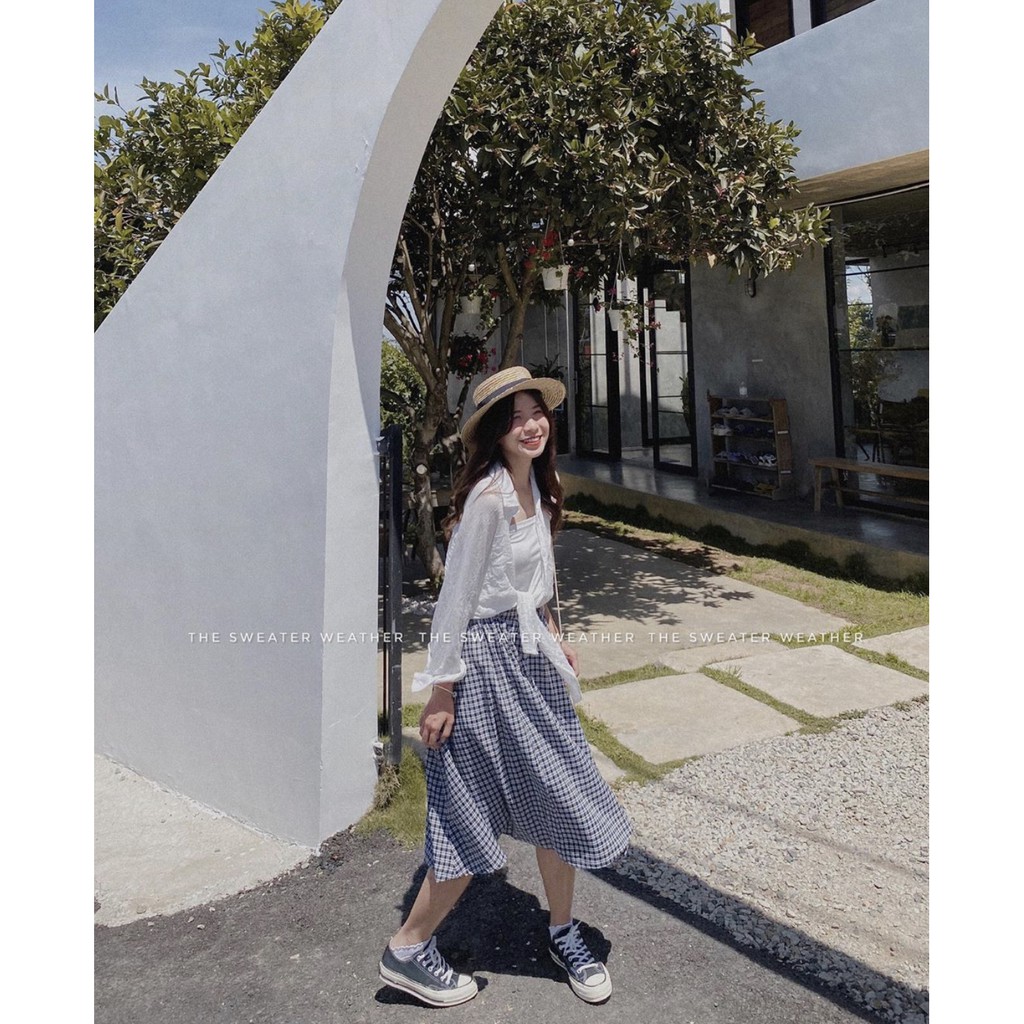 Chân váy đũi chữ A không nhăn | BigBuy360 - bigbuy360.vn