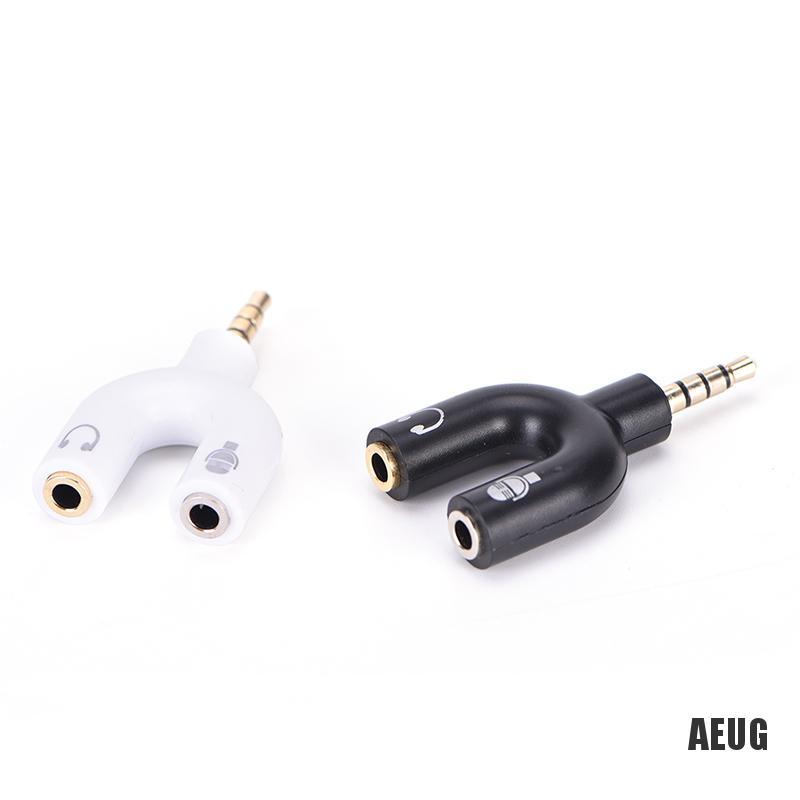 Giắc Cắm Chuyển Đổi Âm Thanh Màu Đen 3.5mm Sang Mic &amp; Tai Nghe