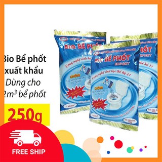 Men vi sinh, men xử lý bể phốt BIO gói 200g, 250g, chống hôi, chống đầy, chống tắc, không phải hút bể phốt