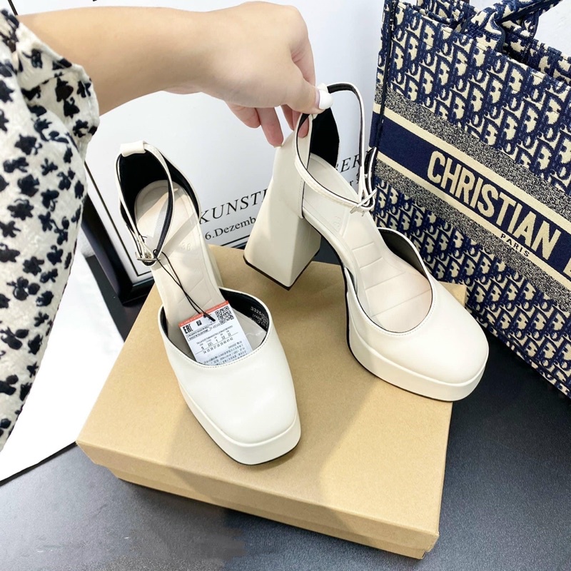 Giày Za.Ra Cao Gót Cao 12cm Đế Trụ Tôn Dáng Fullbox(Lùi 1sz)