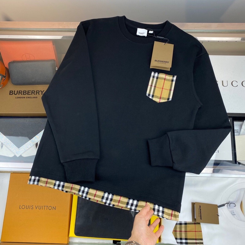 Áo thun nữ dài tay BURBERRY BBR hiện đại cao cấp
