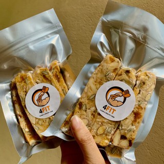 Bánh Whey Protein Bar Handmade dành cho người tập GYM, Thức Ăn Giảm Cân hiệu quả. Whey Protein Ngũ Cốc 4FIT
