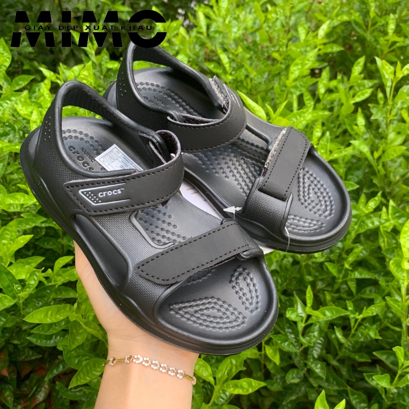 Sandal Swiftwater Cross trẻ em màu đen, dép quai hậu đi học, đi chơi êm mềm nhẹ, chống trơn trượt cho bé trai