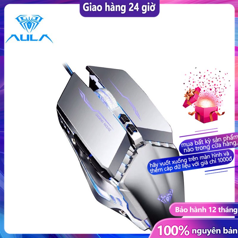 Chuột chơi game Aula S30 với 7 phím có thể lập trình