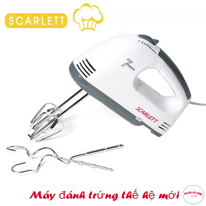 Máy Đánh Trứng, Máy Nhào Bột Câm Tay SCARLETT Tiện Dụng - br00326