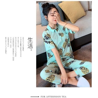 Đồ bộ Lụa Satin cao cấp mát lạnh mặc nhà - Dạo phố Mặc nhà