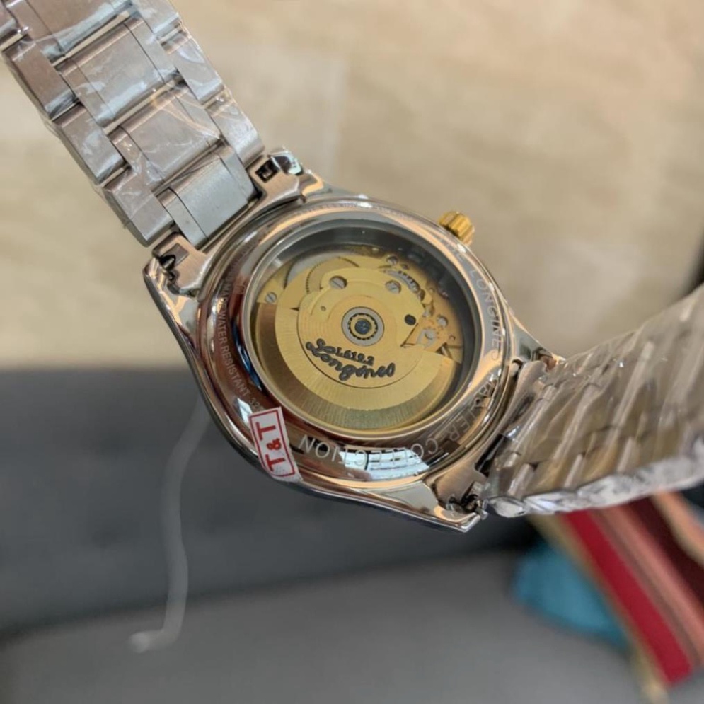 Đồng Hồ Nam lon.gines Sapphire L25184 Máy Cơ Automatic Nhật Mặt vân xoáy