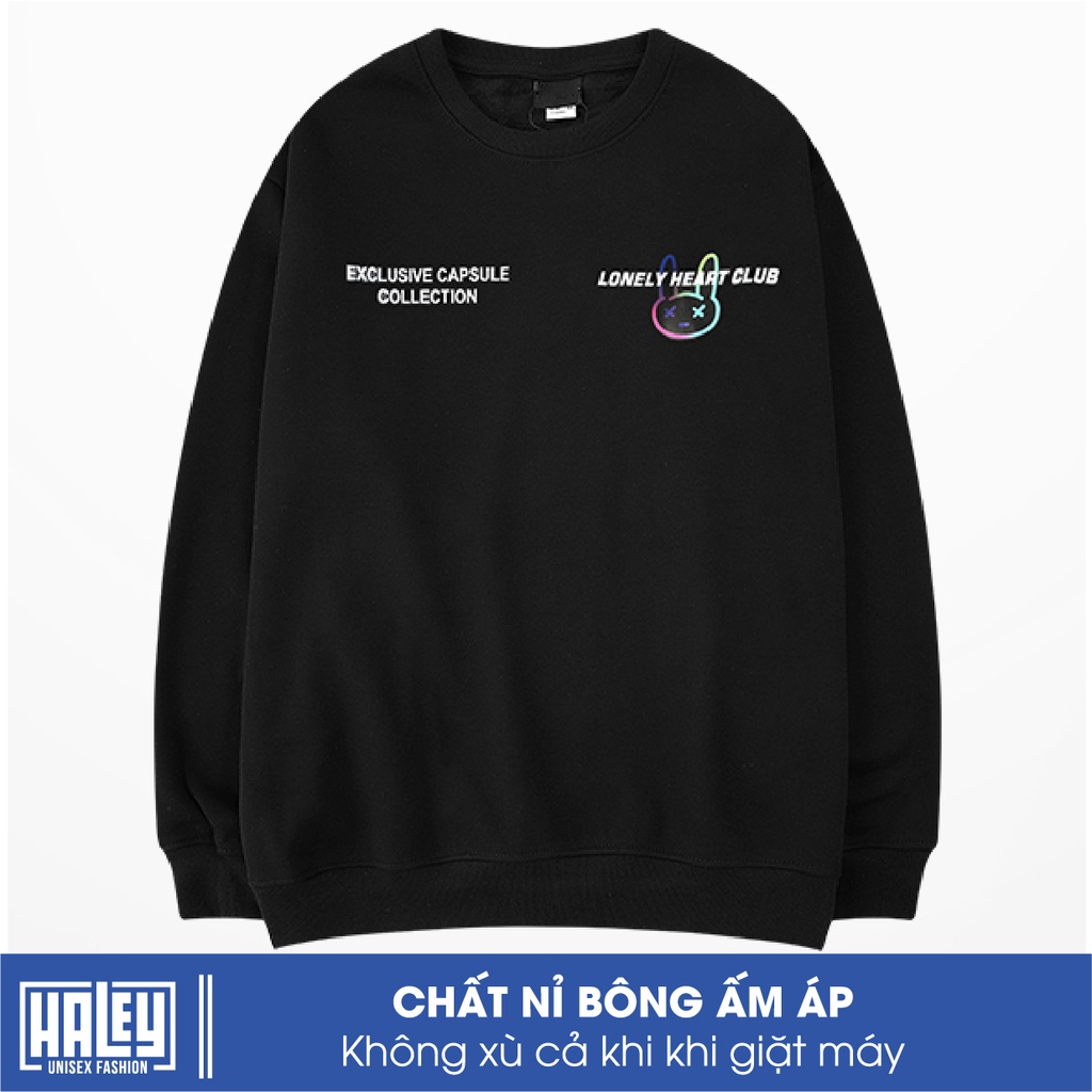Áo Sweater Nam Nữ unisex HALEY RABBIT Việt Nam phong cách Hàn Quốc cá tính, Chất nỉ bông đẹp mã HD221 Áo Nỉ Nam Nữ | BigBuy360 - bigbuy360.vn