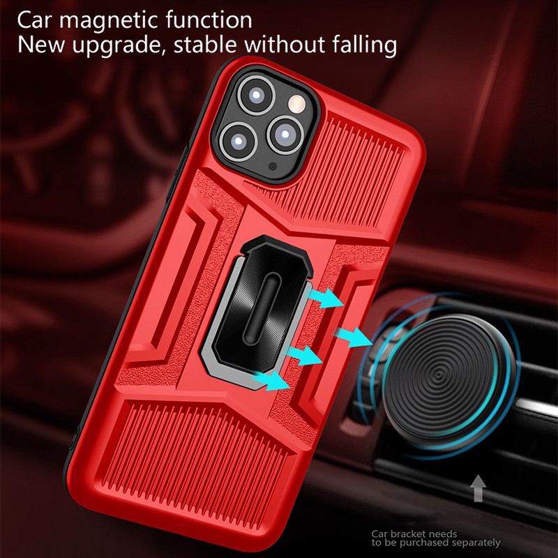 Suitable for oppo reno5-4G mobile phone case reno2z full package anti falling cover realme 5 tide realme c3 men's personality creativity realme c3 new realme 5 soft silicone anti falling high grade with ring magnet