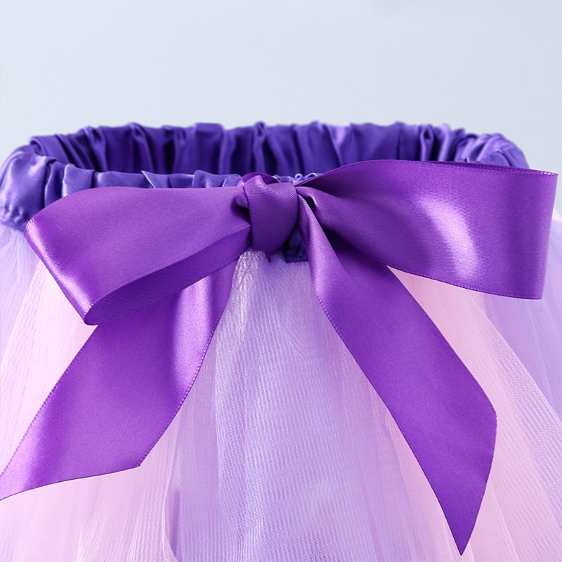 Đầm Công Chúa Họa Tiết Kỳ Lân Màu Cầu Vồng Xinh Xắn Cho Bé Gái