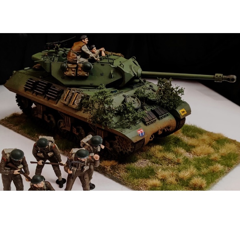 Mô hình lắp ráp xe tăng quân sự Anh 1/35 SCALE BRITISH TANK DESTROYER M10 IIC ACHILLES 35366 TAMIYA