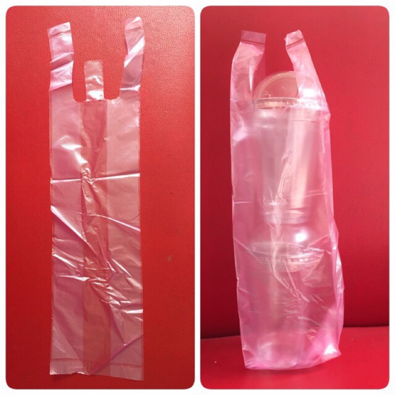 Túi xốp 2 quai đựng 1ly - 2ly
