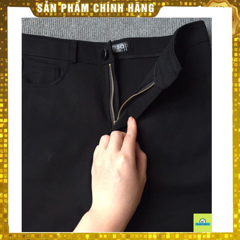 Combo 2 quần tregging nữ cạp cao khóa đồng siêu co dãn tôn dáng