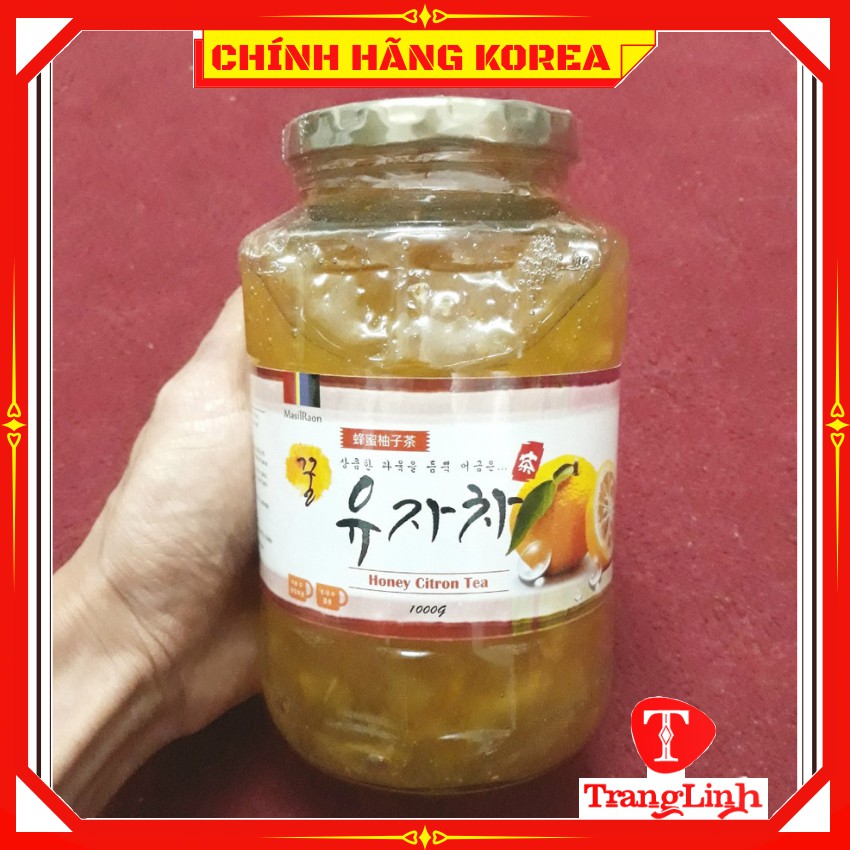 Mật ong chanh hàn quốc MasilRaon lọ 1kg - Trà chanh mật ong chính hãng - tranglinhkorea