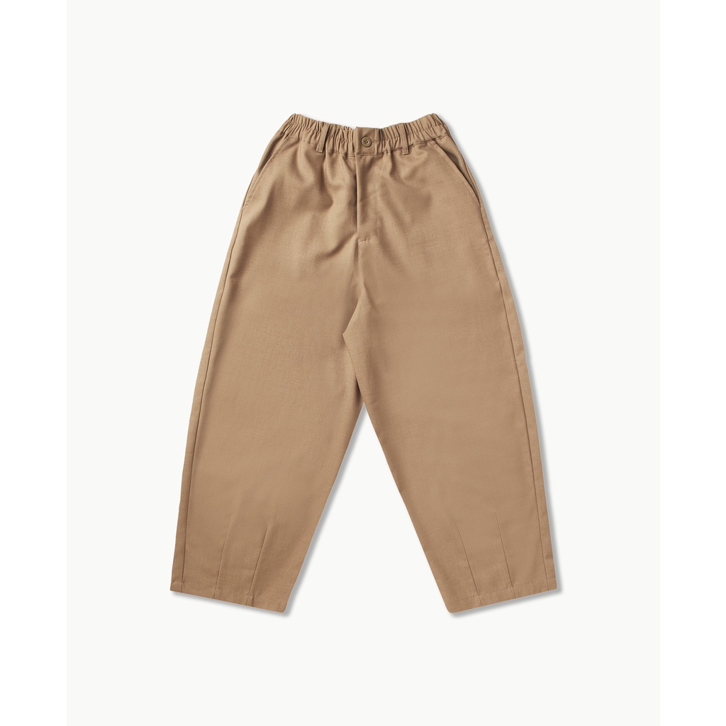 Quần tây ống rộng, form lửng, vải dày