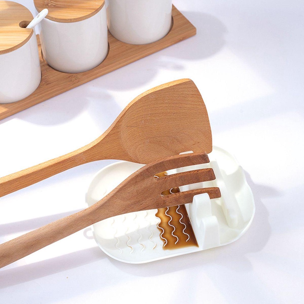 Giá Gác Muỗng Bằng Nhựa Có Thể Gấp Gọn Tiện Dụng Cho Nhà Bếp