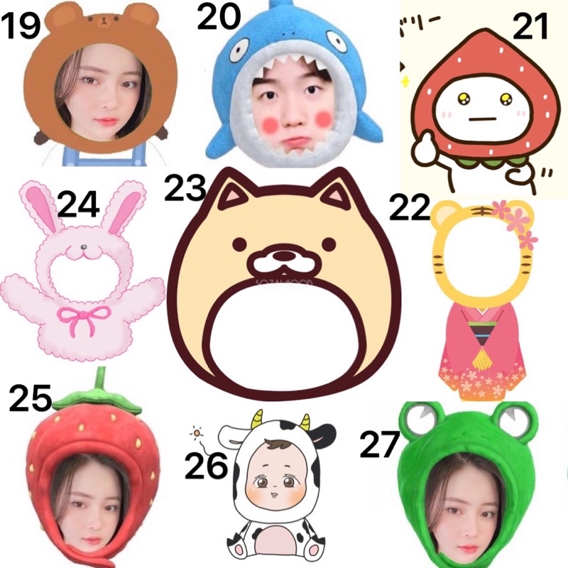 Sticker ghép mặt chibi in theo yêu cầu size 6-10cm / hình dán cute in theo yêu cầu