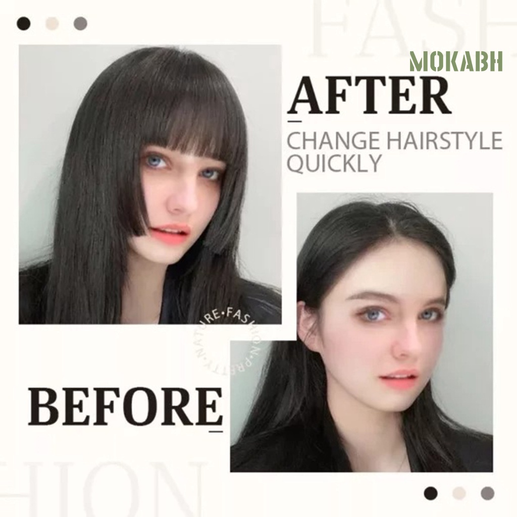 [Tóc Giả &amp; Phần Mở Rộng] Tóc Mái Ngang Phù Hợp Với Tự Nhiên Chịu Nhiệt Độ Cao Kiểu Công Chúa Hime