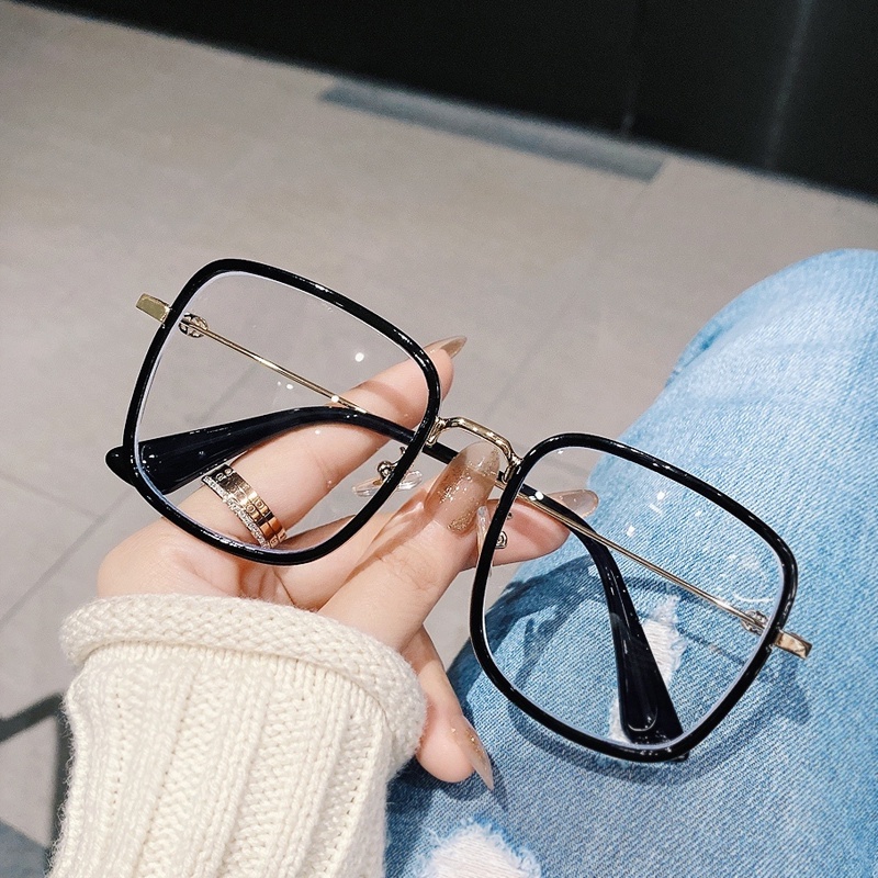 Mắt Kính Cận Thị Gọng Màu Xanh Dương Nhạt Cho Nam Nữ