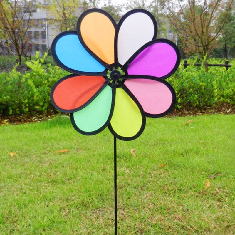 Chong Chóng Xoay 8 Cánh Trang Trí Sân Vườn Cho Bé Spinner