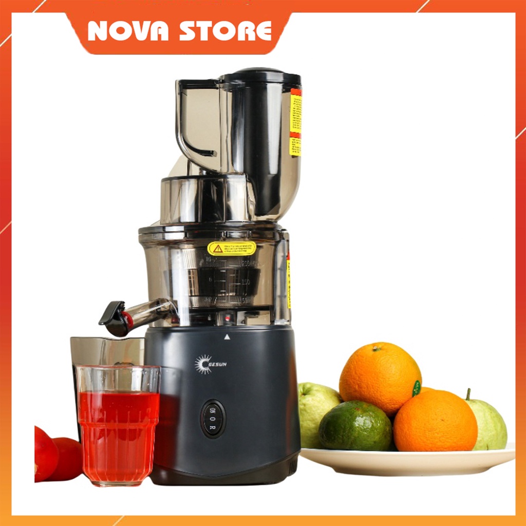 Máy ép chậm GESUN G500, Máy ép trái cây chậm cấu tạo chắc chắn, Ép ra hàm lượng nước cao, Bảo hành 24 tháng chính hãng