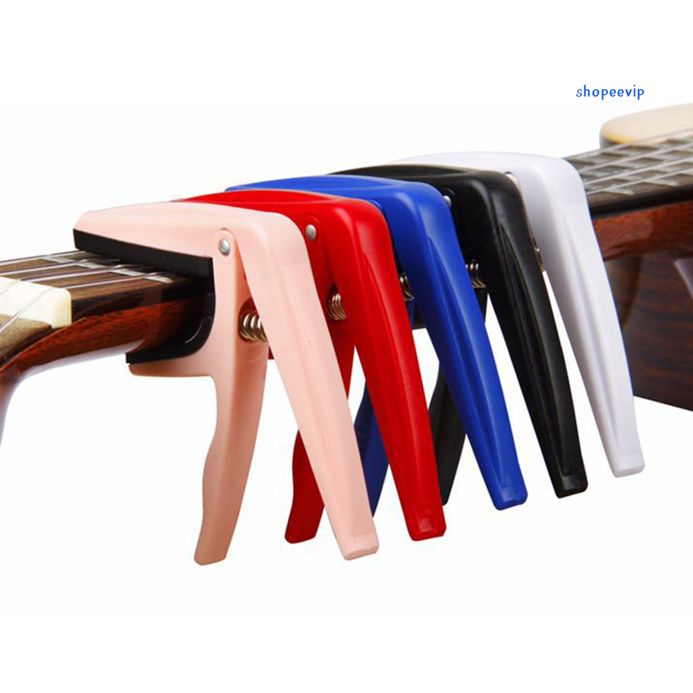 Steel Quick Change Acoustic Ukulele Pick Capo Key Tuning Clamp Accessory