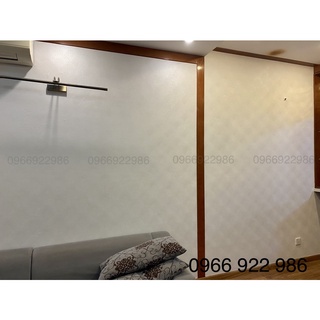 Giấy Dán Tường Phòng Khách Giấy Lụa Hoa Văn Chìm