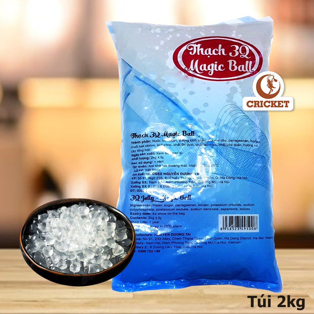 [Mã 159FMCGSALE giảm 8% đơn 500K] Trân Châu 3Q Magic Ball Ngọc Trai Dai Giòn - Trân Châu Ăn Liền Bịch 2Kg