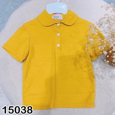 Áo thun trơn có cổ đơn giản dễ phối đồ cho bé 9-32kg - shop Bigbaby