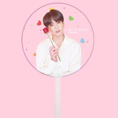 Star Entertainment Korea, Japan and South Korea Star BTS BTS JIMIN JIN SUGA V Transparent Fan Idol Ying Yuan Fan Souvenir