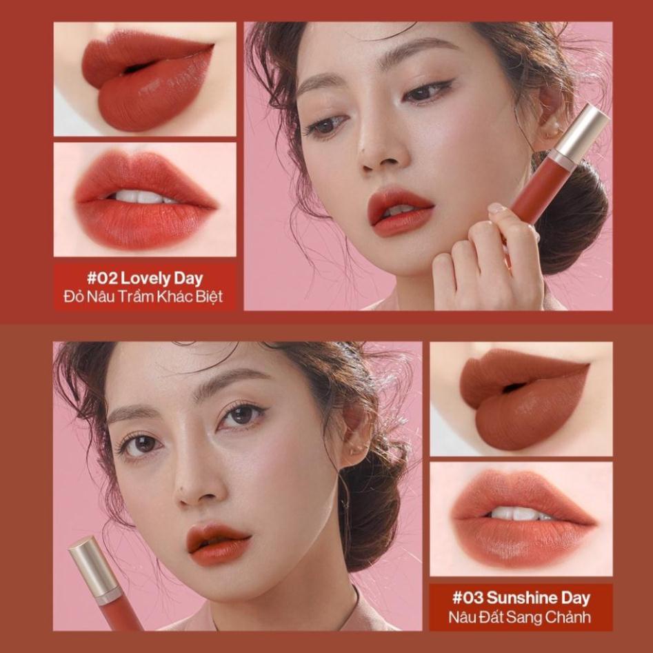 Son kem lì Gilaa long wear lip cream Fullsize  Rich Rosie Collection